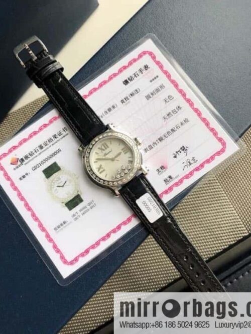 IMG_5939-800x800m0np54xynbf69114_20250630134508.jpg High-end hard goods Chopard HAPPY DIAMONDS happy diamond series natural pearl shell dial case inlaid with 38 VS1.8 South African natural real diamonds ETA-955.112 for original movement watch