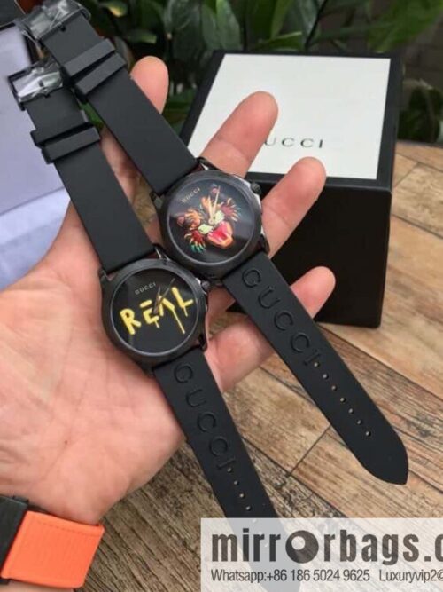 IMG_60560-800x800gvlzdj1ngxt60491_20250630015323.jpg Gucci GUCCI\'s latest 38mm brushed polished black PVD case with three-dimensional Gucci logo and black PVD pin clasp, Rhonda quartz movement watch