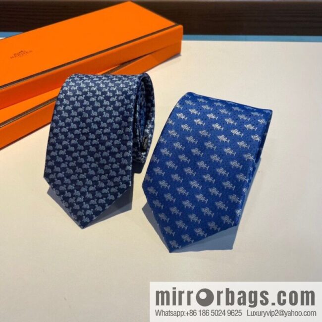 Hermes 100% Premium Twill Silk Men\'s Tie