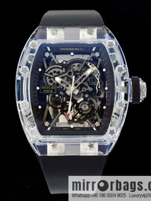 [Integrated movement. Crystal case cover] \"RICHARDMILLE\" RM35-01 integrated RMUL 3 movement watch