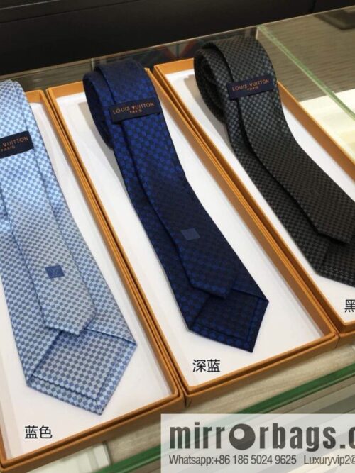 IMG_7384-800x800yykezirsqei75468_20250630173704.jpg LV Louis Vuitton 100% Top Jacquard Silk L Checked Tie