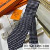 IMG_7449-800x800facorlucbdp75434_20250630173453.jpg Hermes 100% Top Twill Silk H-Pattern Jacquard Tie