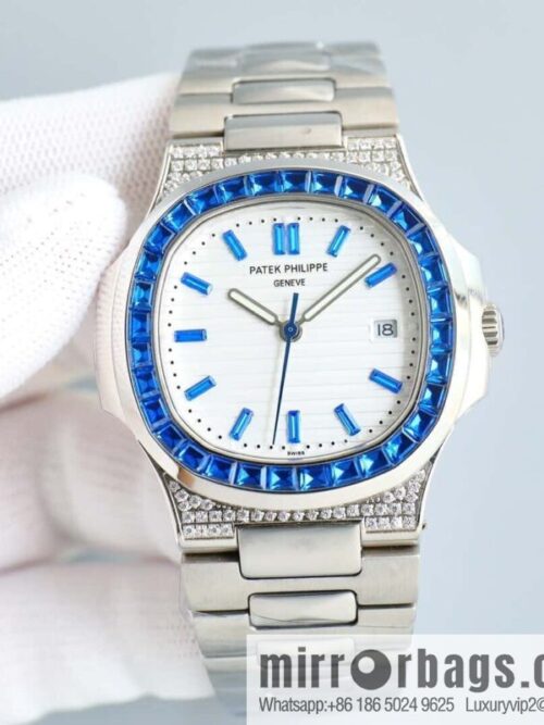 IMG_9379-800x8005ngv2dt0q0p26844_20250626003731.jpg T square diamond ring literal steel belt - Patek Philippe Nautilus 5711 diamond-encrusted limited edition series Cal.324 movement watch