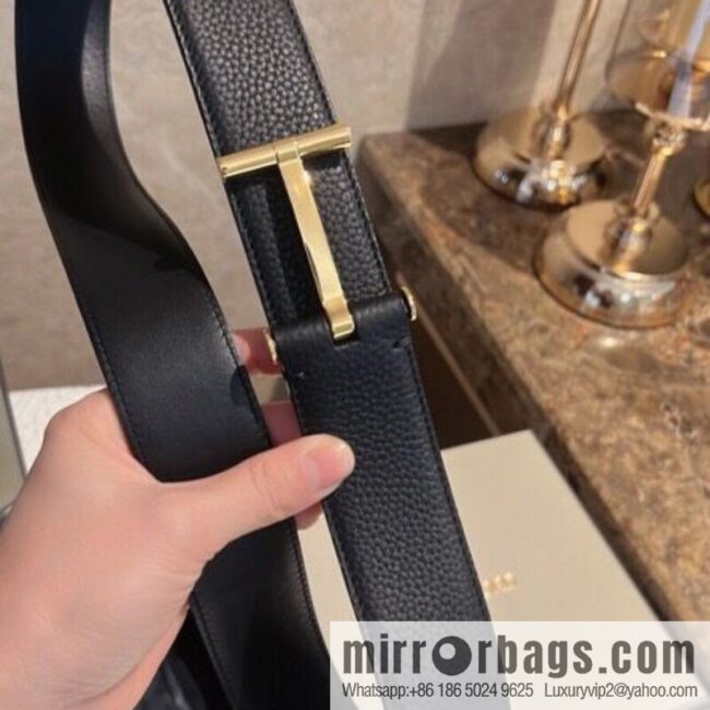 TOMFORD Tom Ford, Men\'s T-Buckle Double-Sided Belt 4.0cm
