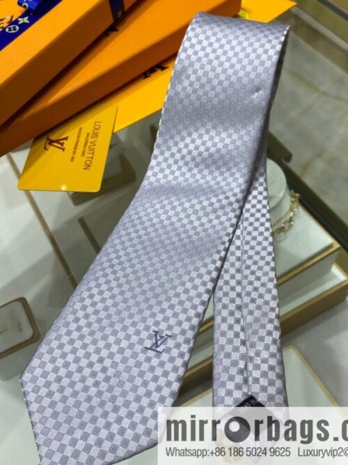 a1653572483545_5830-800x800wldka43gsd375222_20250630172351.jpg LV Louis Vuitton 100% Top Jacquard Silk L Checked Tie