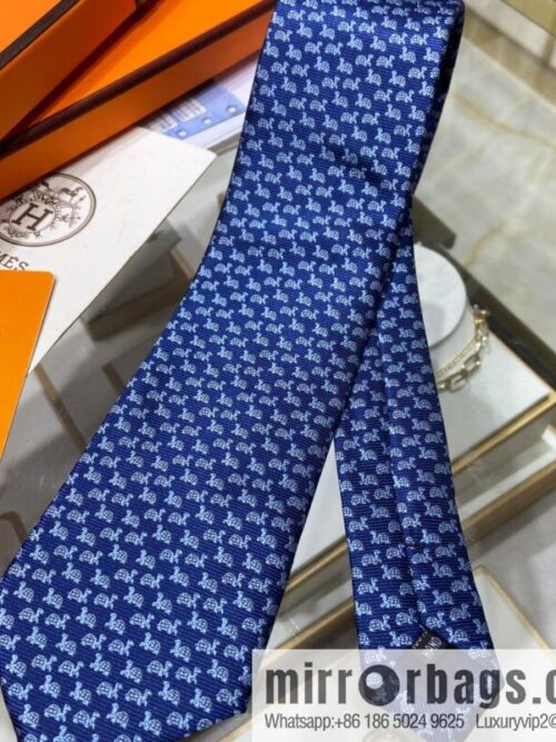 a1655389303116_5500-800x800xo4s3tbwj1b75040_20250630171505.jpg Hermes 100% Top Twill Silk Turtle Pattern Tie