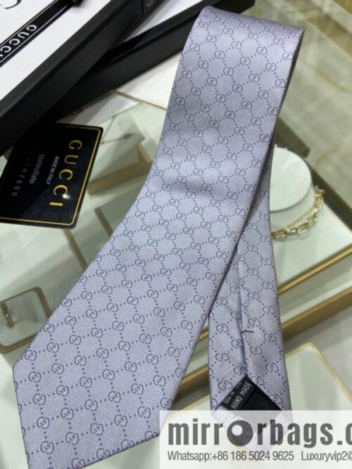 a1655389428706_7484-800x800mhptdhccap275060_20250630171632.jpg GUCCI Gucci 100% Top Jacquard Silk GG Logo Printed Tie 597126