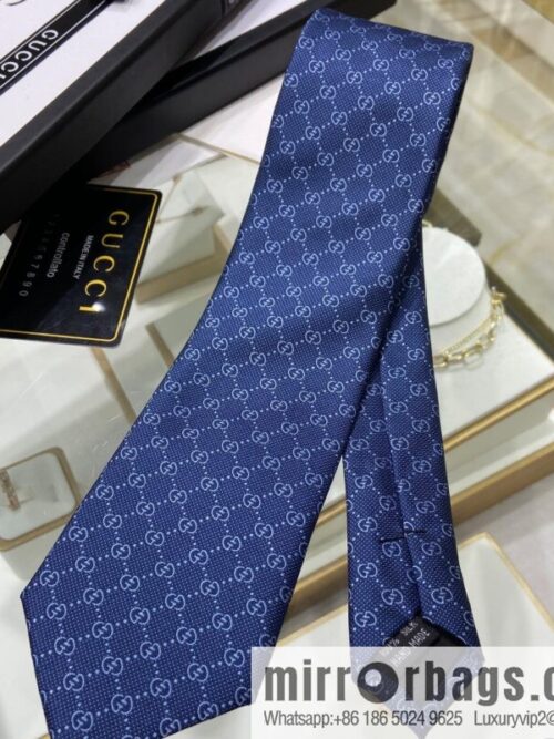 a1655389437428_2746-800x800n5hbhaf1d1i75070_20250630171708.jpg GUCCI Gucci 100% Top Jacquard Silk GG Logo Printed Tie 597126