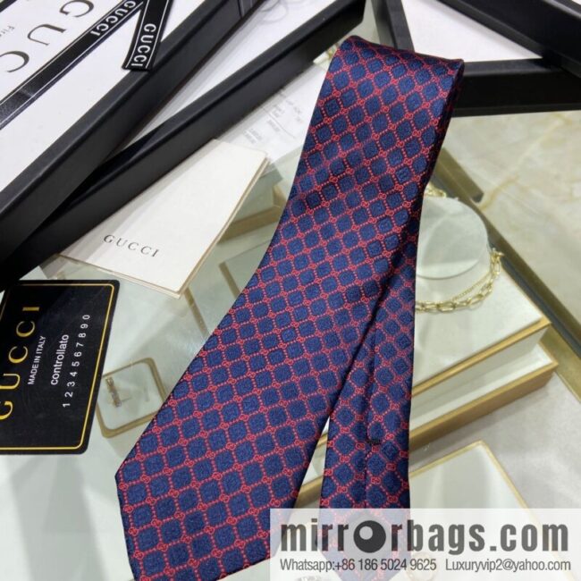 GUCCI Gucci 100% Top Jacquard Silk GG Rhombus Pattern Tie 571800