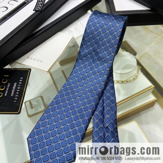GUCCI Gucci 100% Top Jacquard Silk GG Rhombus Pattern Tie 571800