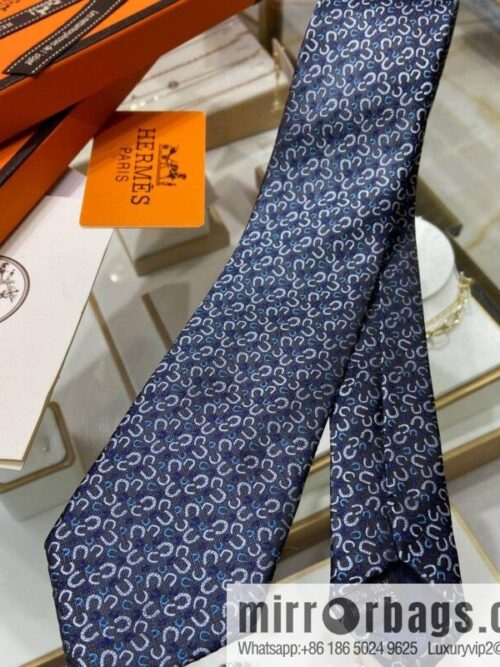 a1663336820876_7650-800x800lag45jgbnkj74418_20250630164103.jpg Hermes 100% Premium Twill Silk Horseshoe Tie