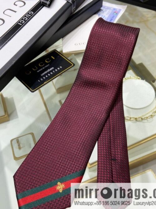a1664198739966_8174-800x8004dbqswire4l66144_20250630121217.jpg GUCCI Gucci 100% Top Jacquard Silk Bee Weaving Trim Tie 456510