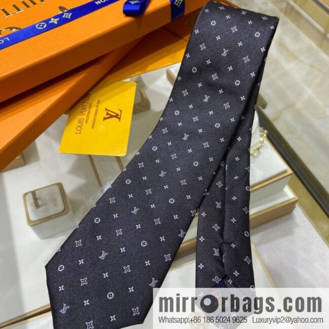a1665150737518_5485-800x800b1x1i3zmuto65927_20250630120328.jpg LV Louis Vuitton 100% Top Jacquard Silk Logo Tie