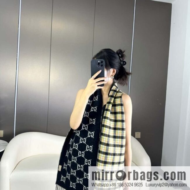GUCCI classic cashmere scarf ❗ double-sided scarf