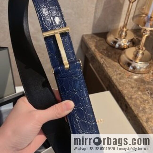 TOMFORD Tom Ford, Men\'s T-Buckle Double-Sided Belt 4.0cm