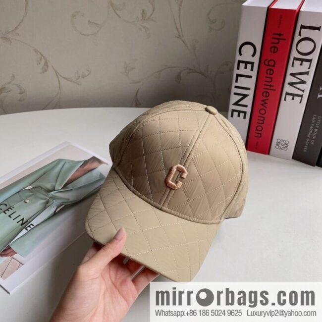 CELINE checked baseball cap