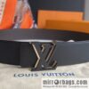LV/Louis Vuitton, imported cowhide double-sided belt men 4.0cm