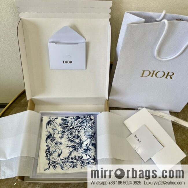 Dior 100% Silk Rui Printed Square Towel