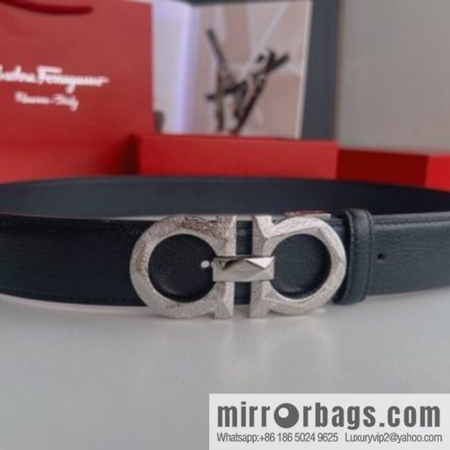 Ferragamo Ferragamo, a selection of high-quality materials for men\'s business 3.5cm belt