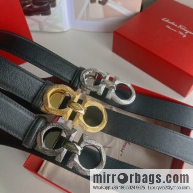 Ferragamo Ferragamo, a selection of high-quality materials for men\'s business 3.5cm belt