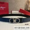 Ferragamo Ferragamo, imported suede and lychee double-sided adjustable belt 3.5cm