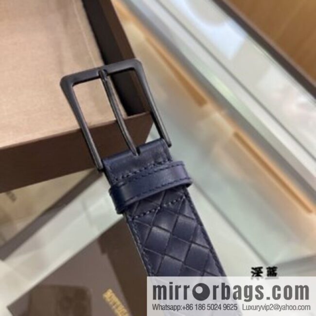 BV Bottega Veneta, hand-woven craft Seiko metal buckle men\'s 3.5cm belt