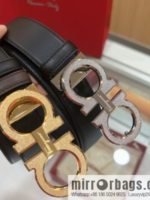 i1654383748_3545_0-800x800dm43oufx4ws64829_20250630112139.jpg Ferragamo Ferragamo, Stainless Steel Rolling Grit Metal Buckle Men\'s 3.5cm Belt