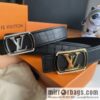 LV/Louis Vuitton, metal buckle solid steel resin craft inlaid men\'s 4.0 belt