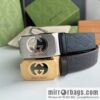 Gucci Gucci Sin Love Burning Love Perfume Inspiration Metal Buckle Belt First Layer Cowhide Embossed 35MM Belt