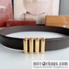 STEFANO RICCI Stephen Raunich counter version stainless steel hollow inner buckle, 3.8cm first layer cowhide imitation crocodile leather belt