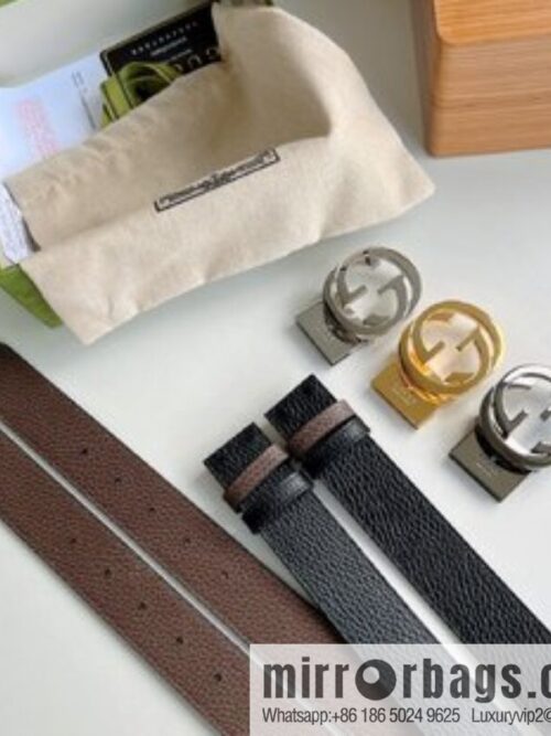 i1659576268_6718_0-800x8002v3crwc2qsc63899_20250630104623.jpg Gucci Gucci 3.5cm full leather black coffee double G gold/silver buckle belt