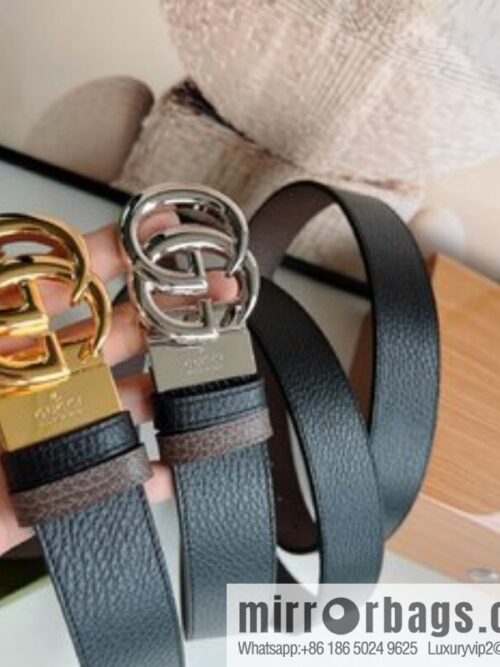 i1659747184_2919_0-800x800zck5hq3p5qa63842_20250630104338.jpg Gucci Gucci 3.5cm full leather black coffee double G gold/silver buckle belt