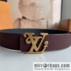 LV/Louis Vuitton, exquisite craftsmanship presents luxury and exquisite men\'s 4.0cm belt