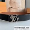 LV/Louis Vuitton, exquisite craftsmanship presents luxury and exquisite men\'s 4.0cm belt