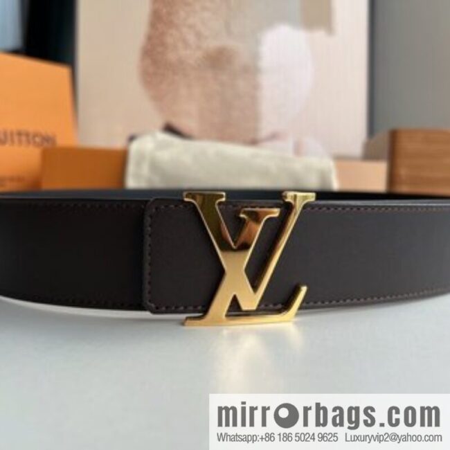LV Louis Vuitton Shake 40mm Double Sided Belt for Men 4.0MM