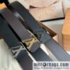 LV Louis Vuitton Shake 40mm Double Sided Belt for Men 4.0MM