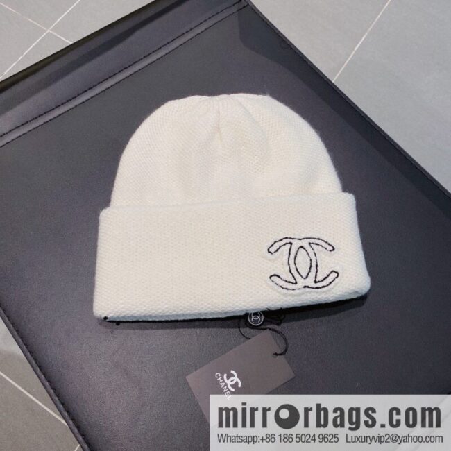 Chanel 2022 autumn and winter new wool knitted wool hat