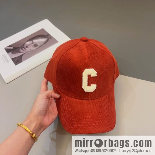 CELINE Corduroy baseball cap
