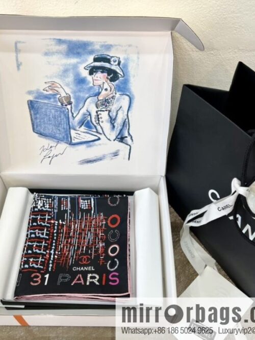 i1675433765_230_0-800x800psodw24apen65616_20250630114951.jpg Chanel \"Xiaoxiang Collection\" 100% silk scarf