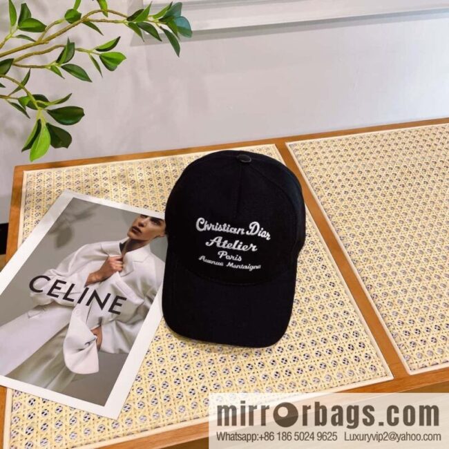 Dior 2023 new walking embroidered baseball cap