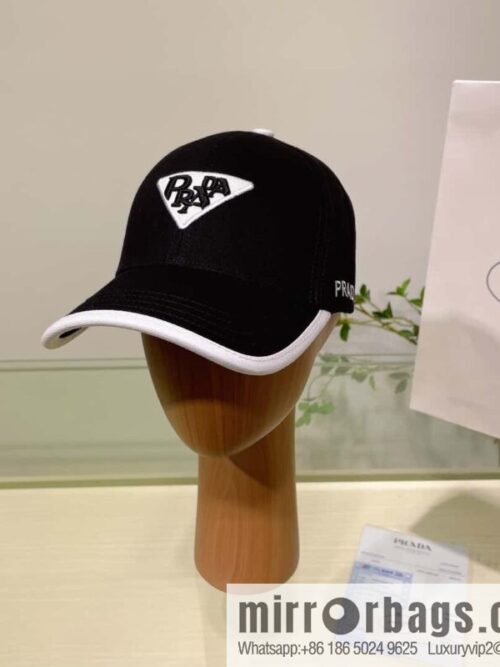 i1689828862_9422_0-800x800g1geqgroeie11301_20250625154853.jpg PRADA Prada new embroidered classic triangular label street cotton baseball cap