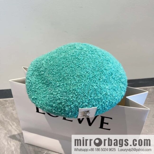 YSL Saint Laurent Corduroy Beret