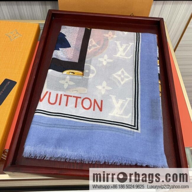 LV Louis Vuitton double-sided ring velvet long towel