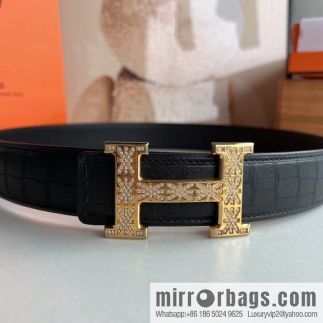 wsxc1667994433266_0-800x800txl1t4fwe5454127_20250630005646.jpg Hermes Hermes, men\'s 3.8cm stainless steel H inlaid diamond buckle belt