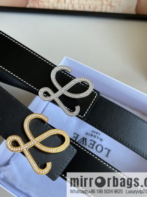 wsxc1670760998176_0-800x800cktvn0vvwzx53179_20250630004914.jpg Loewe stainless steel logo inlaid diamond buckle combined with the first layer of cowhide double-sided external boutique belt 3.8cm