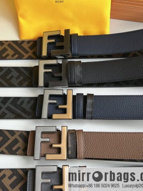 wsxc1670845969724_0-800x800erg0c0vouzd53072_20250630004825.jpg FENDI Fendi, Metal Buckle Printed Fabric Cowhide 4.0cm Belt