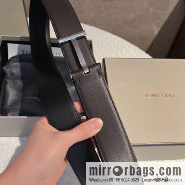 TOMFORD Tom Ford Men\'s T-Buckle Double-Sided Belt 4.0cm