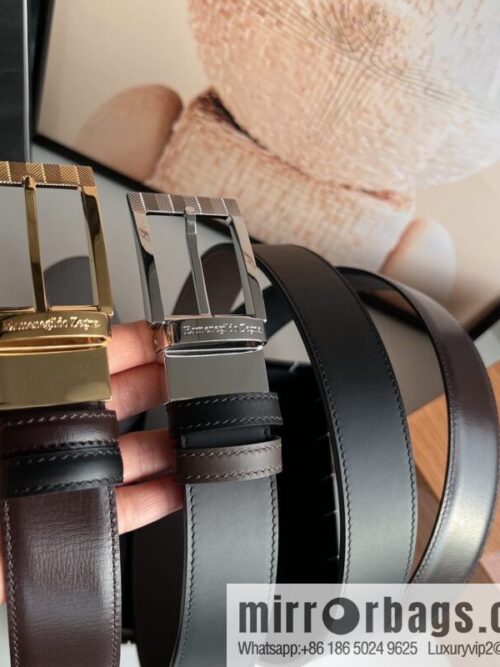 wsxc1671711676921_0-800x8002m3ytetdlmt52799_20250630004623.jpg Zegna, double-sided first-layer cowhide texture rotating pin buckle men\'s 3.5cm belt