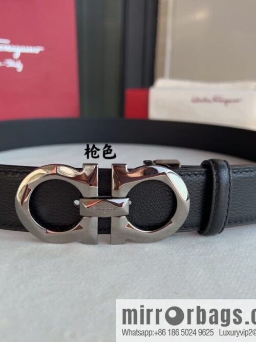 wsxc1673180132343_0-800x800z4mrebzldxs43730_20250629232145.jpg Ferragamo Ferragamo, First Cowhide Sheep Textured Men\'s 3.5 Belt