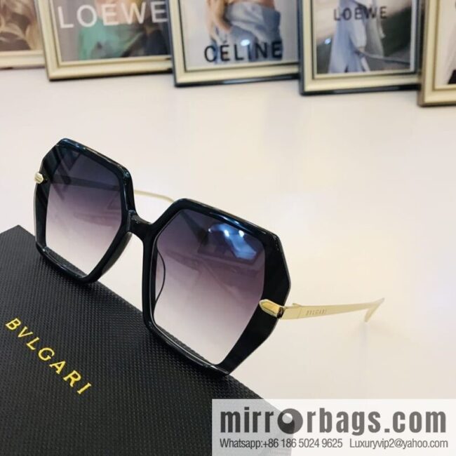 BVLGARI Large Frame Unisex Sunglasses